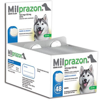 Krka Milprazon tableta za pse 12,5/125mg