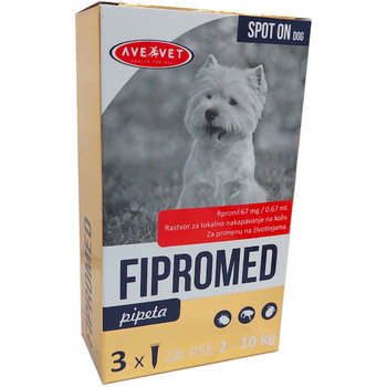 Ave&Vetmedic Fipromed za pse 2-10kg 0,67ml