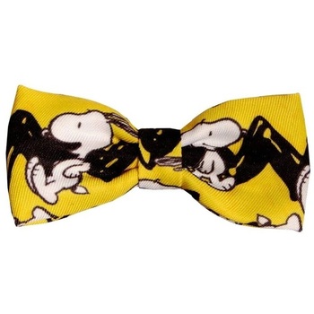 ZOOZ PETS Leptir mašna Snoopy Charlie Brown žuta S (XS/S) 5.3x4.2cm