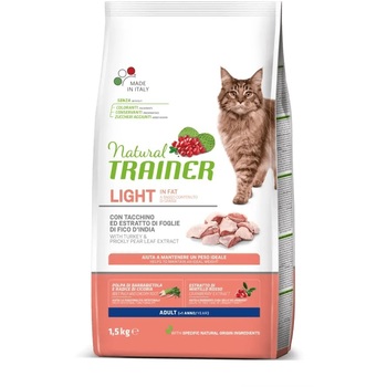 Trainer Natural Light in fat Ćuretina za mačke sklone gojenju 1.5kg