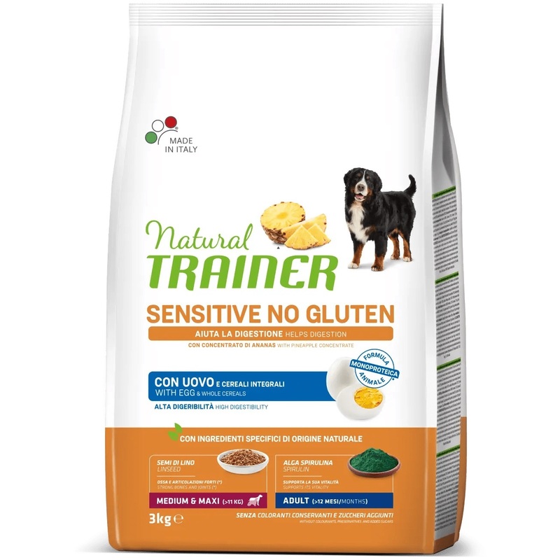 Trainer Natural Sensitive No Gluten Jaje za odrasle pse srednjih i velikih rasa 3kg