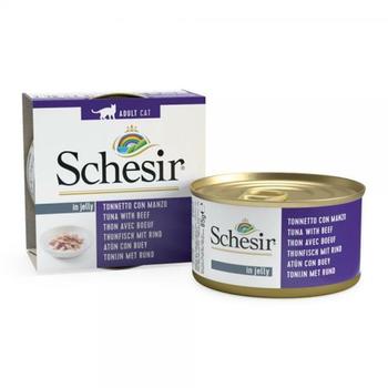 Schesir konzerva za mačke tuna i govedina u želeu 85g