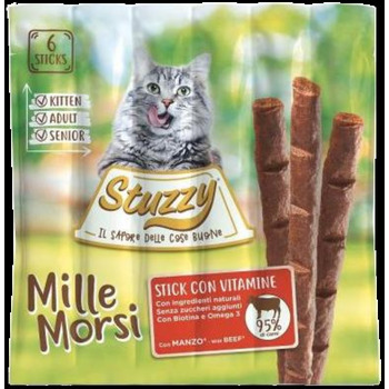 Stuzzy Sticks Millemorsi Šunka poslastice za odrasle mačke 10x5g