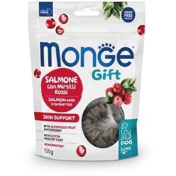 Monge Super M Skin support poslastice za pse losos sa brusnicama 150gr