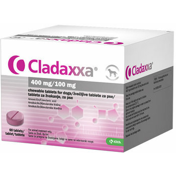 Krka Cladaxxa CHTB tableta za žvakanje za pse 400/100mg