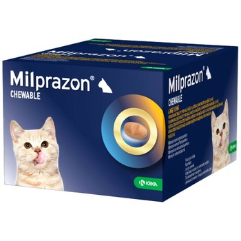 Krka Milprazon CHBT žvakalica za mačke 4mg/10mg