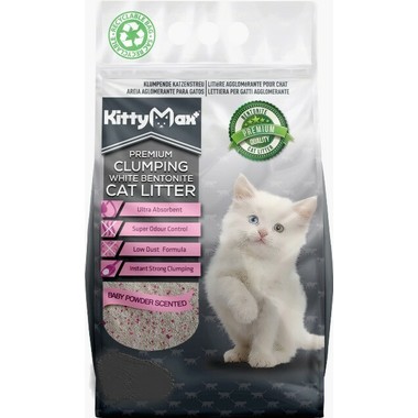 Kitty max Baby powder posip za mace 5L