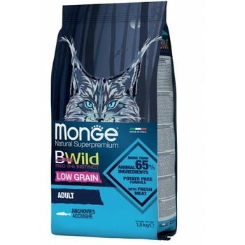 Hrana za mačke Bwild Low Grain Inćun - Adult Cat 1.5kg