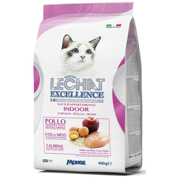 Hrana za mačke Lechat Excelence Indoor 400g