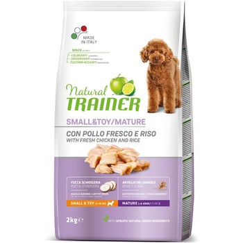 Trainer Natural Dog sa svežom piletinom za starije pse malih rasa 2kg