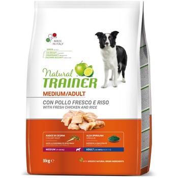 Trainer Natural Dog sa svežom piletinom za odrasle pse srednjih rasa 3kg