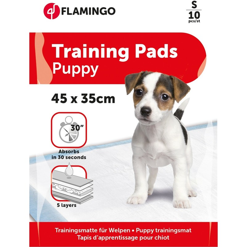 Flamingo Puppy trainingmat 10pcs.35x45cm -prostirka