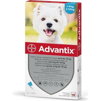 Bayer Advantix 4-10Kg 1Kom, Ampula SpotOn za pse protiv buva, krpelja i dr.