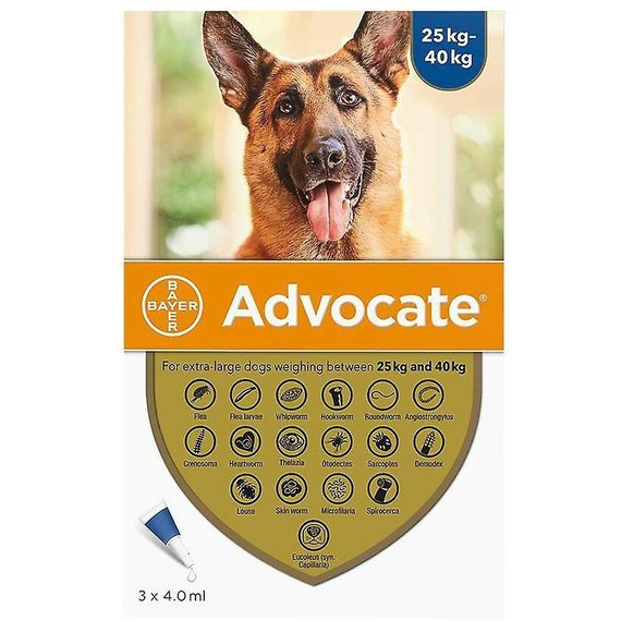 Bayer Advocate Dog +25Kg 4Ml, Ampula SpotOn za pse protiv ekto i endoparazirta