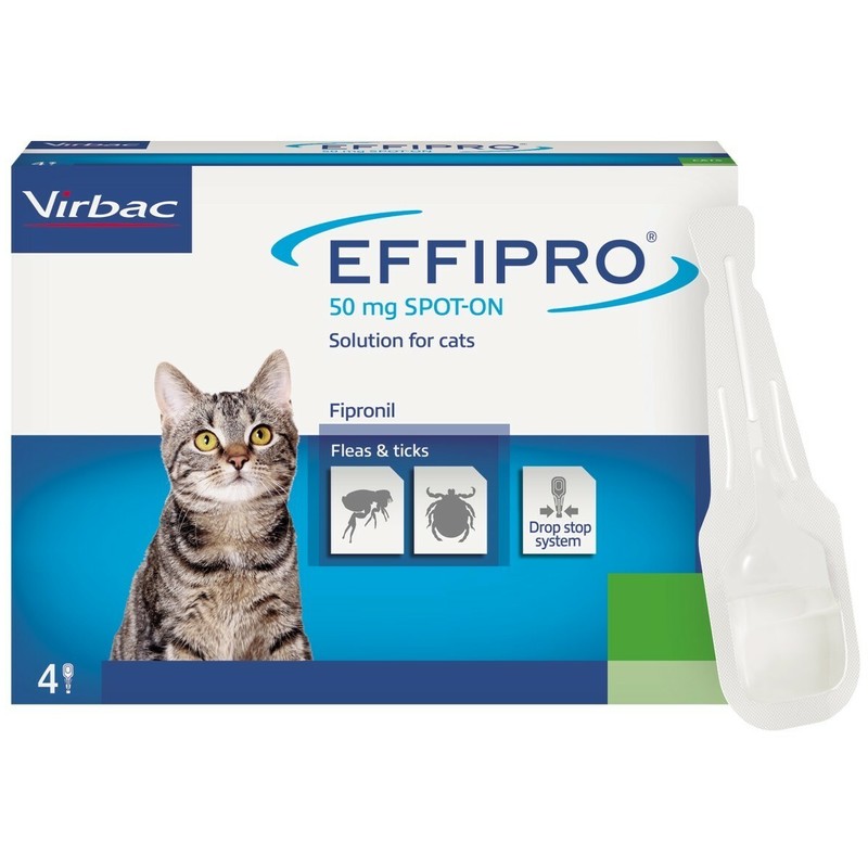 Virbac Effipro za mačke 0,5ML, Ampula SpotOn protiv buva i krpelja 