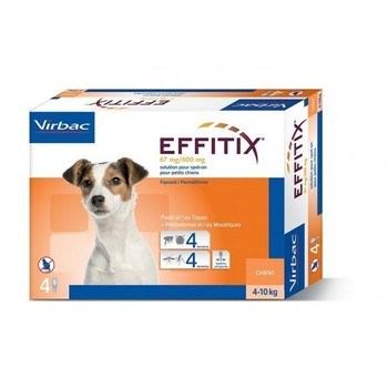 Virbac Effitix za male pse (4-10kg), Ampula SpotOn protiv buva, krpelja i komaraca