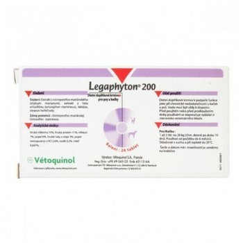 Vetoquinol Legaphiton 200 tbl, Podrška jetri