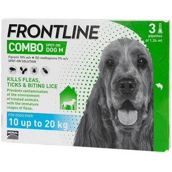 Merial Frontline Combo spot on za pse 10-20kg M