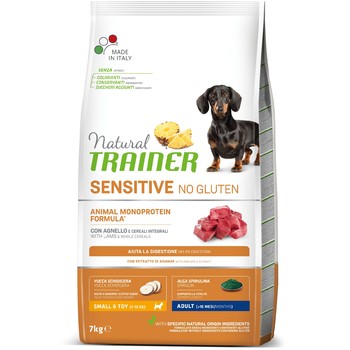 Trainer Natural Sensitive No Gluten sa jagnjetinom za odrasle pse malih rasa 7kg