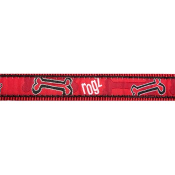 Rogz JellyBean klasična ogrlica Red Rogz Bone 11mm - 3/8"