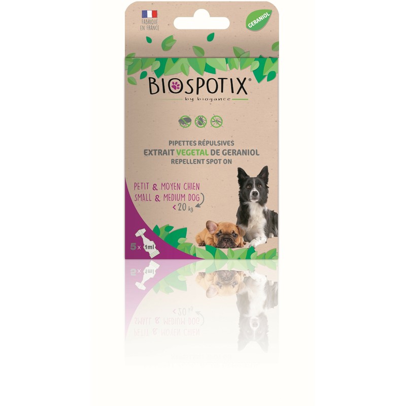 Biogance Biospotix Dog SpotOn S-M, Biljna ampula za pse protiv buva i krpelja