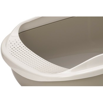 Moderna Mega Comfy Tray + Rim --otvoreni toalet sa ramom- siva