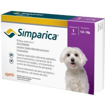 Zoetis Simparica Tableta protiv ektoparazita za pse 2,5-5kg