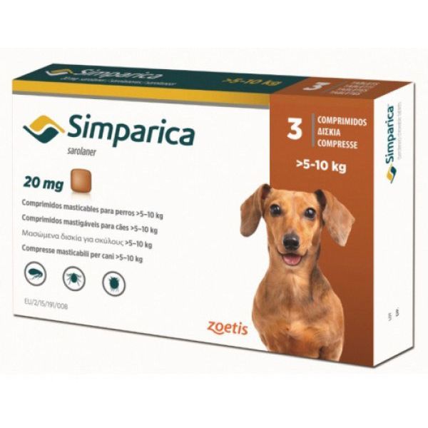 Zoetis Simparica Tableta protiv ektoparazita za pse 5-10kg