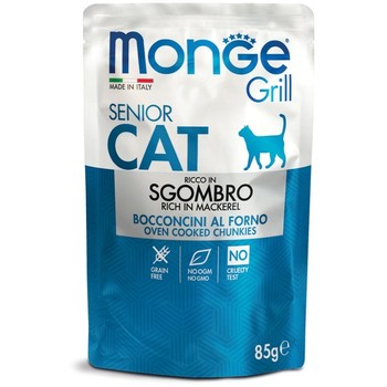 Monge Cat Grill sos skuša za starije mačke 85g