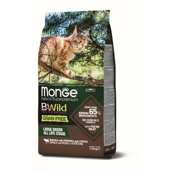 Hrana za mačke BWild Grain Free Bizon, sočivo, krompir - Adult cat 1.5kg