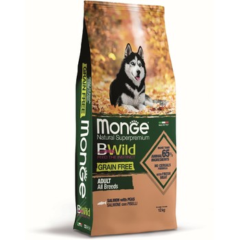 Hrana za pse BWild Grain Free Losos sa graškom za sve rase - Adult 12kg