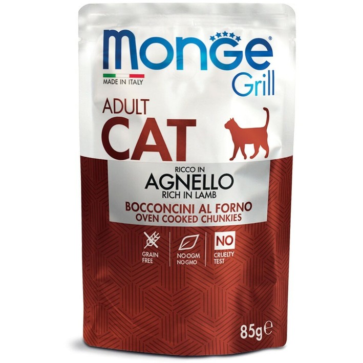 Monge Cat Grill sos Jagnjetina - Adult 85g