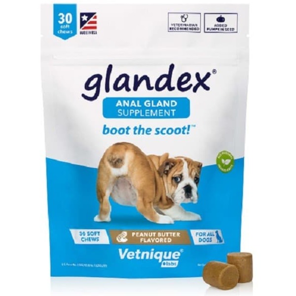 Vetnique Glandex Soft chews 30kom, Podrška funkciji analnih žlezda