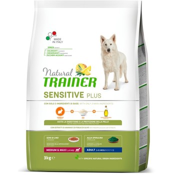 Trainer Natural Sensitive Plus sa zečetinom za odrasle pse srednjih i velikih rasa 3kg