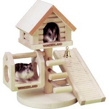 Flamingo Kućica za sitne životinje - Playground Treehouse 21X22X16cm