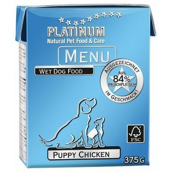 Platinum Menu za štence Piletina 375gr