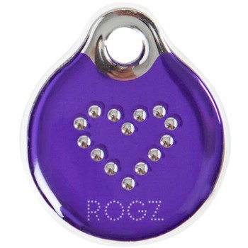 Rogz Instant ID privezak S Purple Chrome
