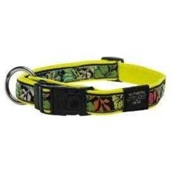 Rogz SIDE RELEASE COLLAR 11mm - 3/8 Dayglo floral