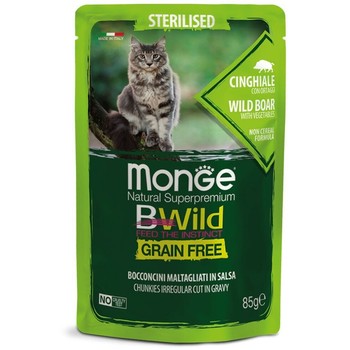 BWild sosić za sterilisane mačke - divlji vepar/povrće 85g