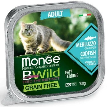 BWild pašteta za mačke bakalar/povrće 100g