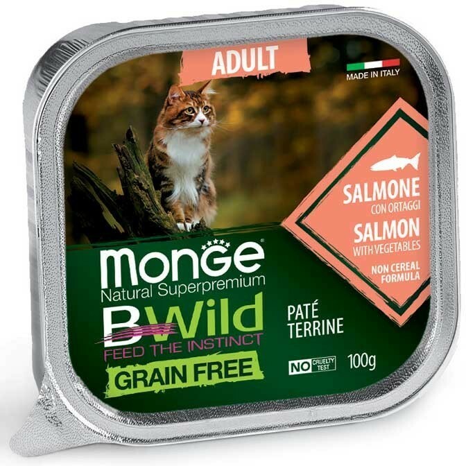 BWild pašteta za mačke losos/povrće 100g