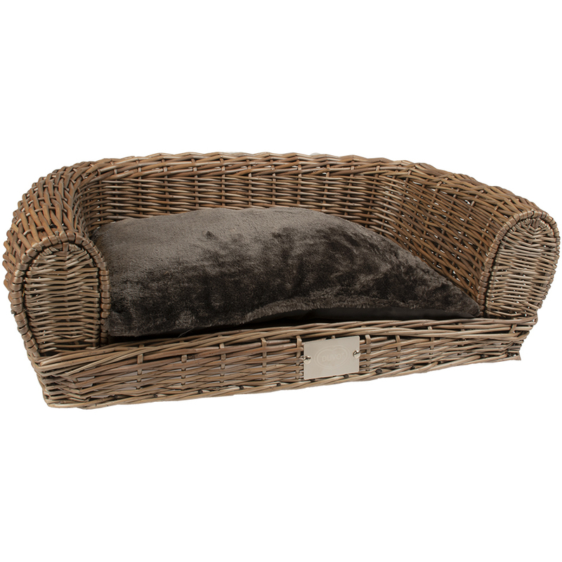 Duvo+ Korpa za ljubimce, Provence Wicker Sofa & Cushion 64X43X19cm