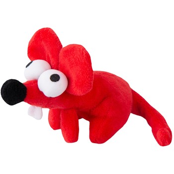 Rogz Plišana igračka Catnip Plush Mouse Crvena