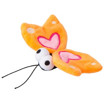 Rogz Plišana igračka Catnip Plush Butterfly Narandžasta