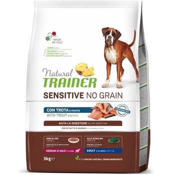 Trainer Natural Sensitive No Grain sa pastrmkom za odrasle pse srednjih i velikih rasa 3kg