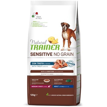 Trainer Natural Sensitive No Grain sa pastrmkom za odrasle pse srednjih i velikih rasa 12kg