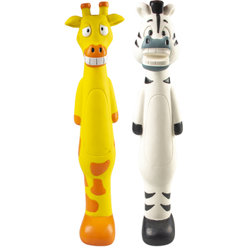 Duvo+ Igračka za pse - Latex zebra/žirafa štap 6x7x30,5cm 1kom