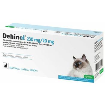 KRKA Dehinel Cat 230mg/20mg, tablete protiv unutrašnjih parazita