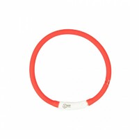 Duvo+ Ogrlica za pse, svetleća Usb Silicon 45cm crvena