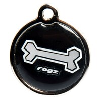 Rogz Metal ID privezak adresar L Black Bone